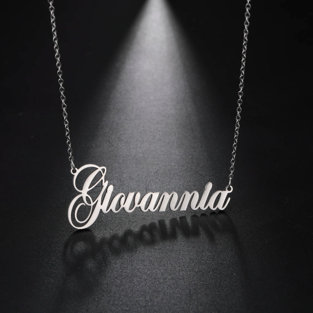 "The Name I Hold Dear" | Personalised Script Name Necklace