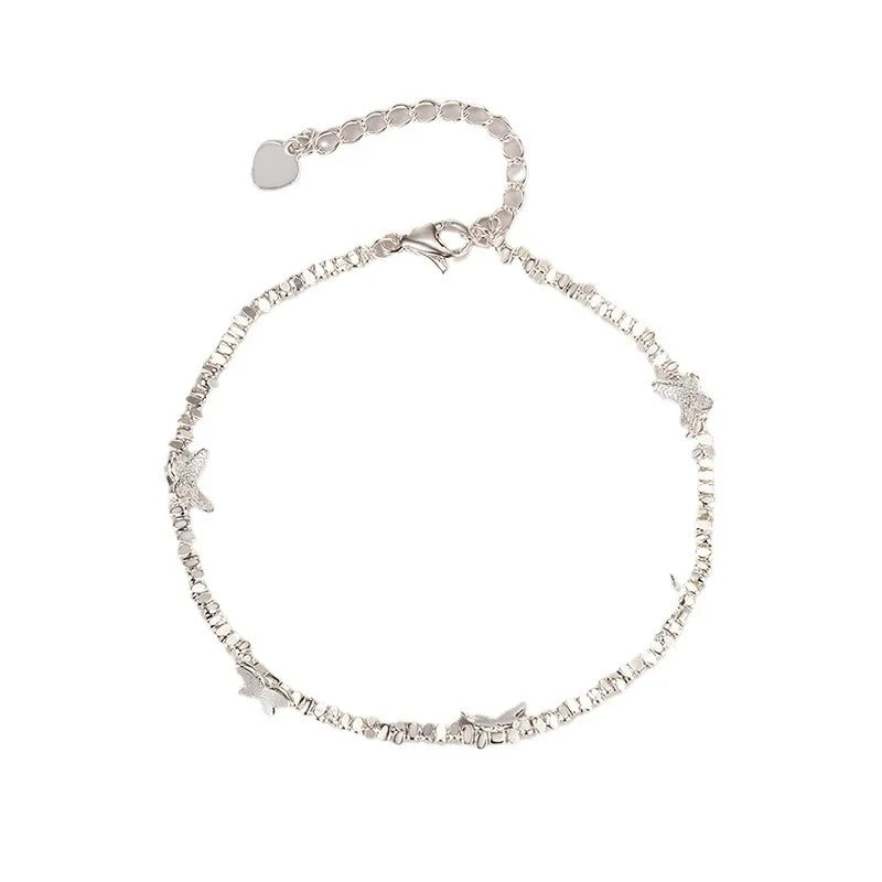 Butterfly Charm Beaded Bracelet for Women